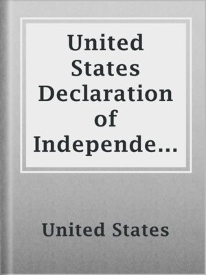 cover image of United States Declaration of Independence